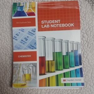 Chemistry studen lab notebook